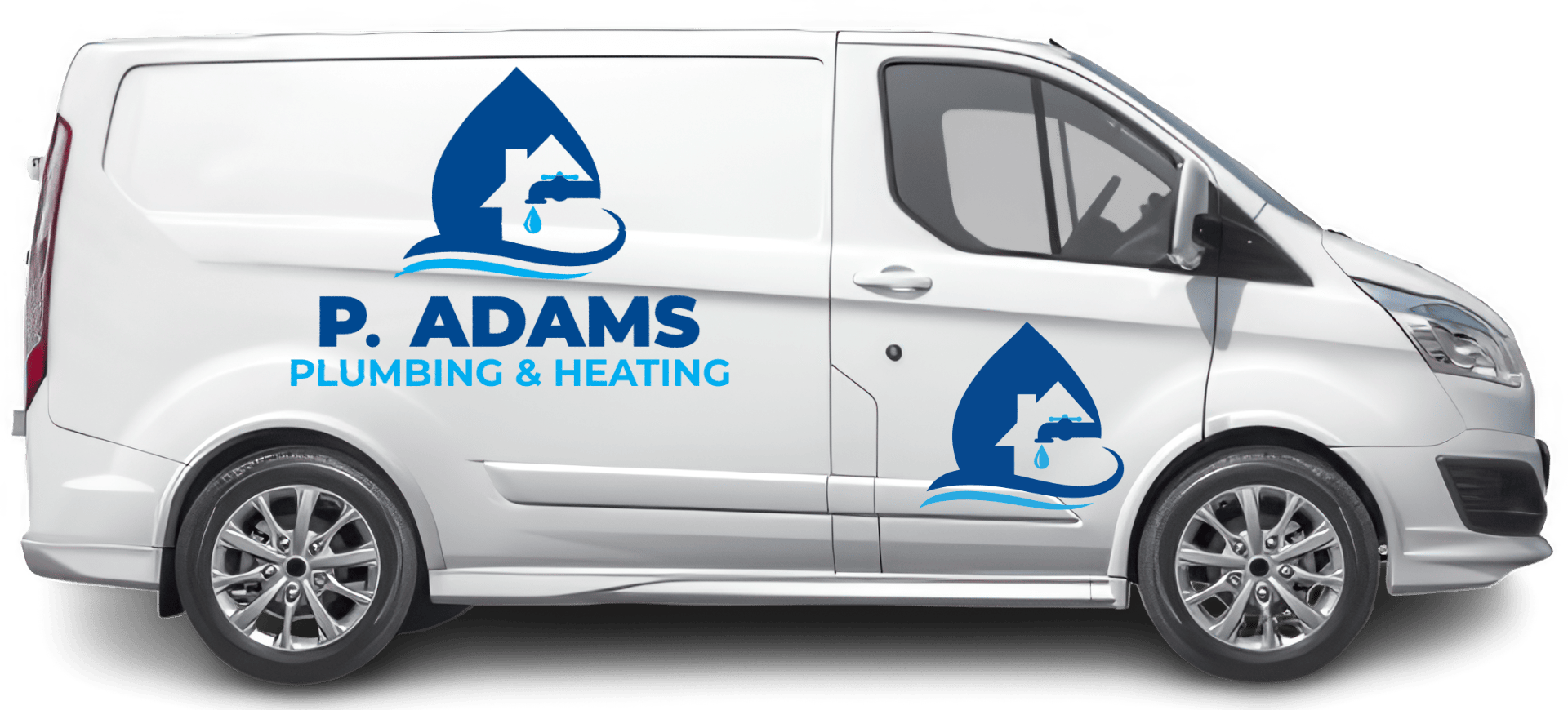P Adams Plumbing Work Van