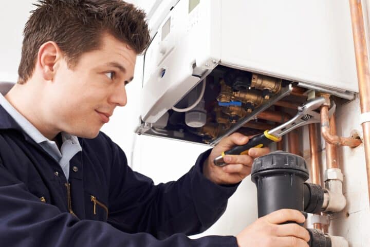 Gas Boiler Installation Plumber Fitting Magnaflow System Filter Ly